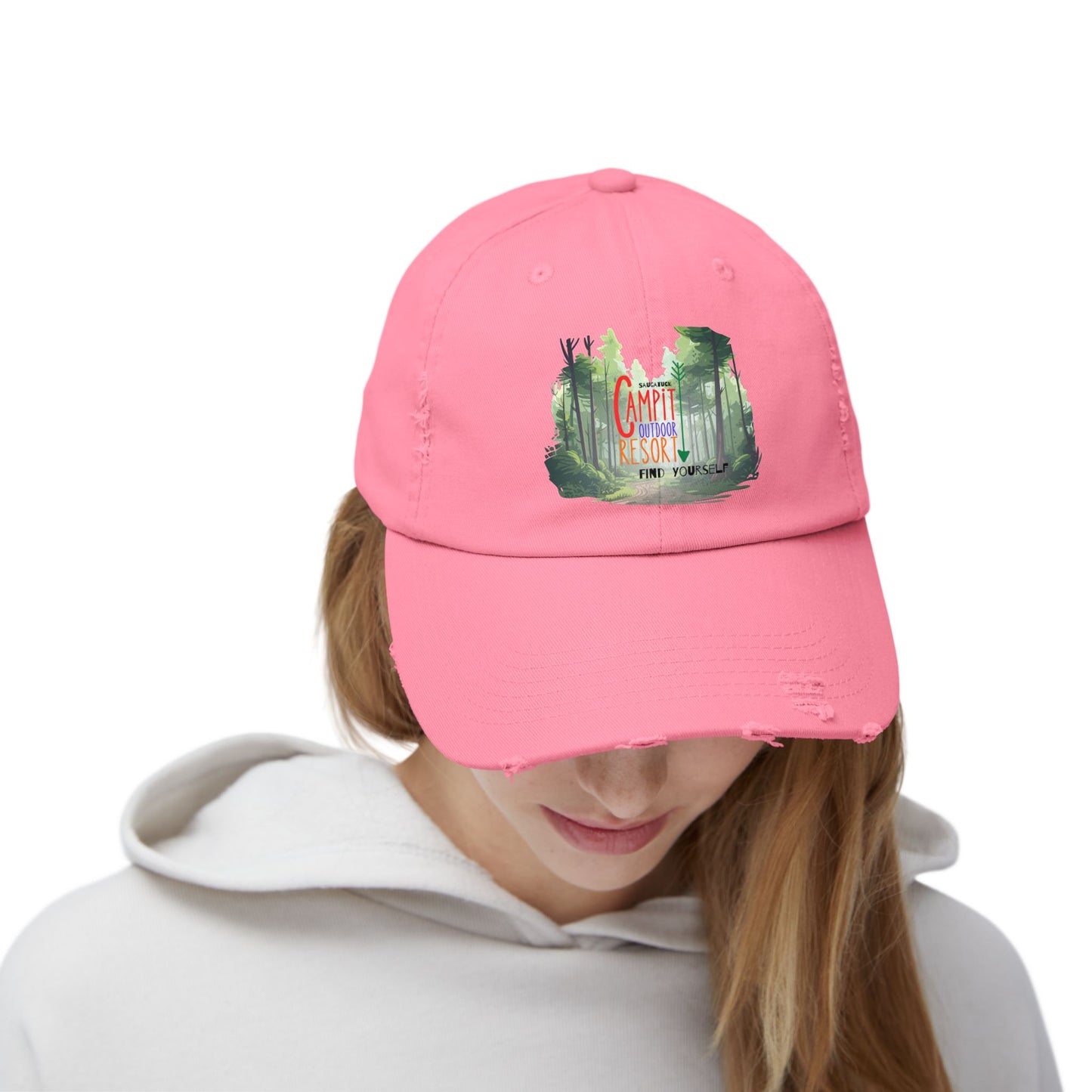 Campit Modern Logo Distressed Cap
