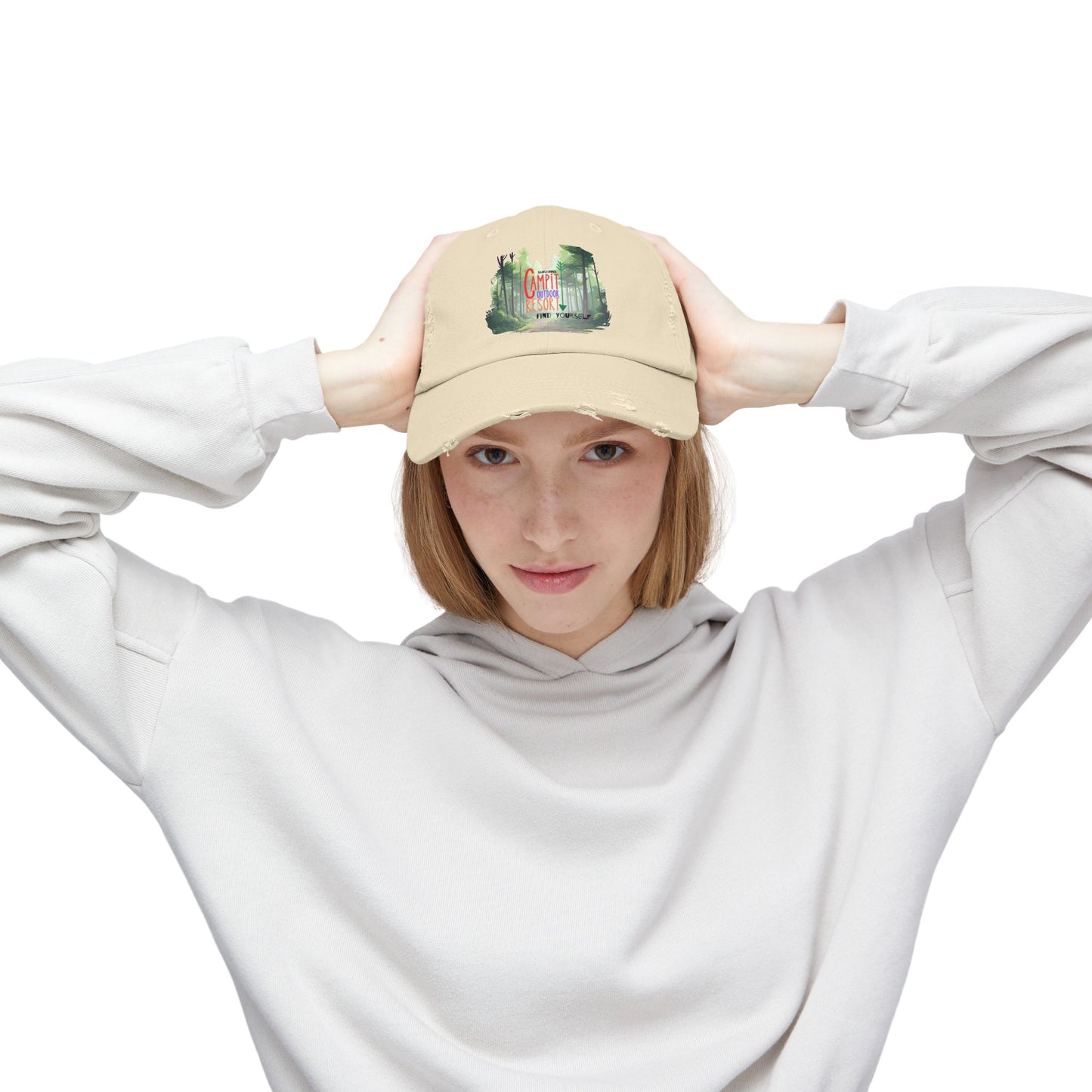 Campit Modern Logo Distressed Cap