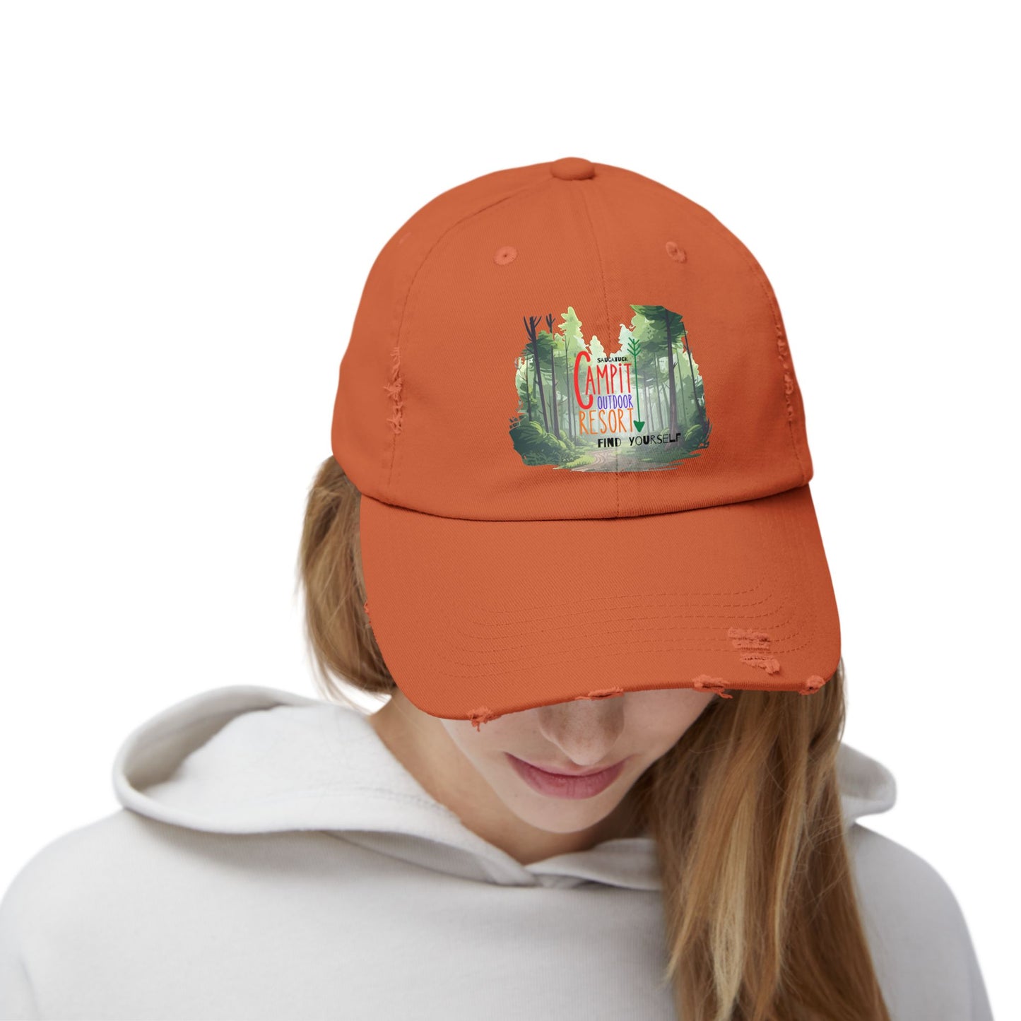 Campit Modern Logo Distressed Cap