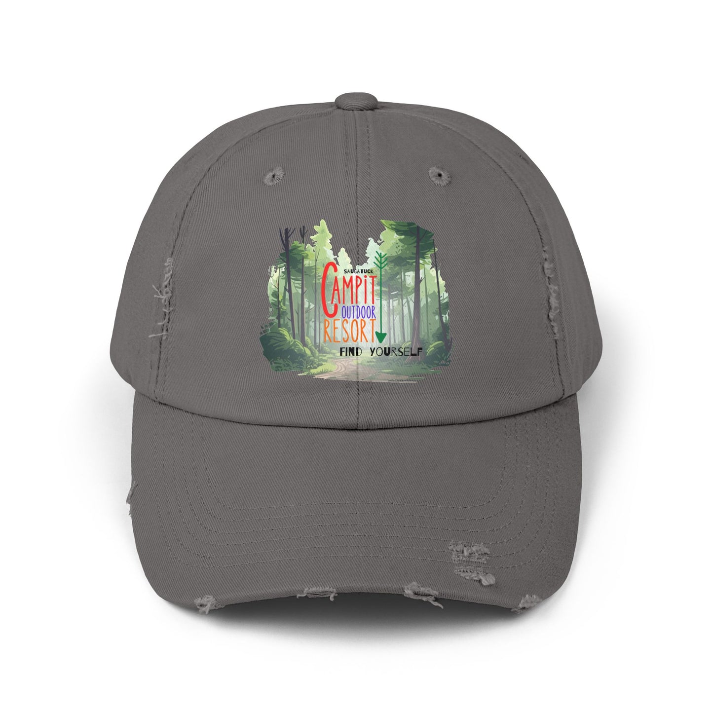 Campit Modern Logo Distressed Cap