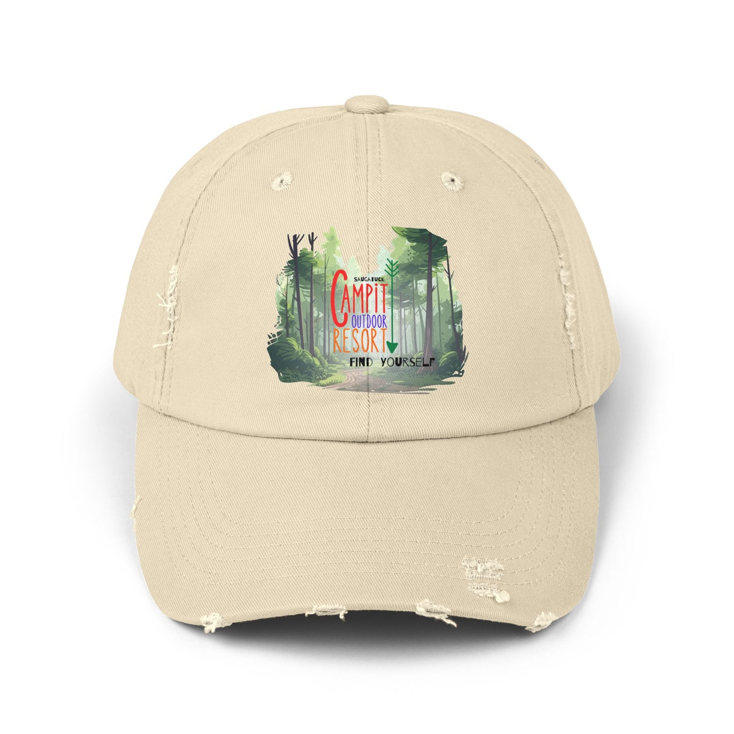 Campit Modern Logo Distressed Cap