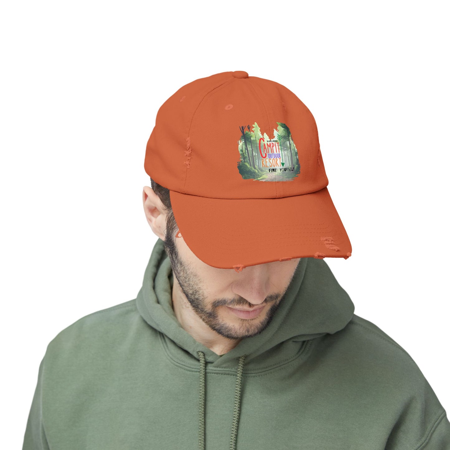 Campit Modern Logo Distressed Cap