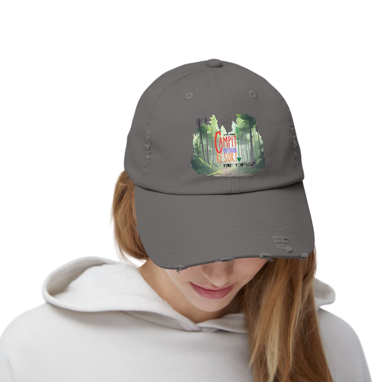 Campit Modern Logo Distressed Cap