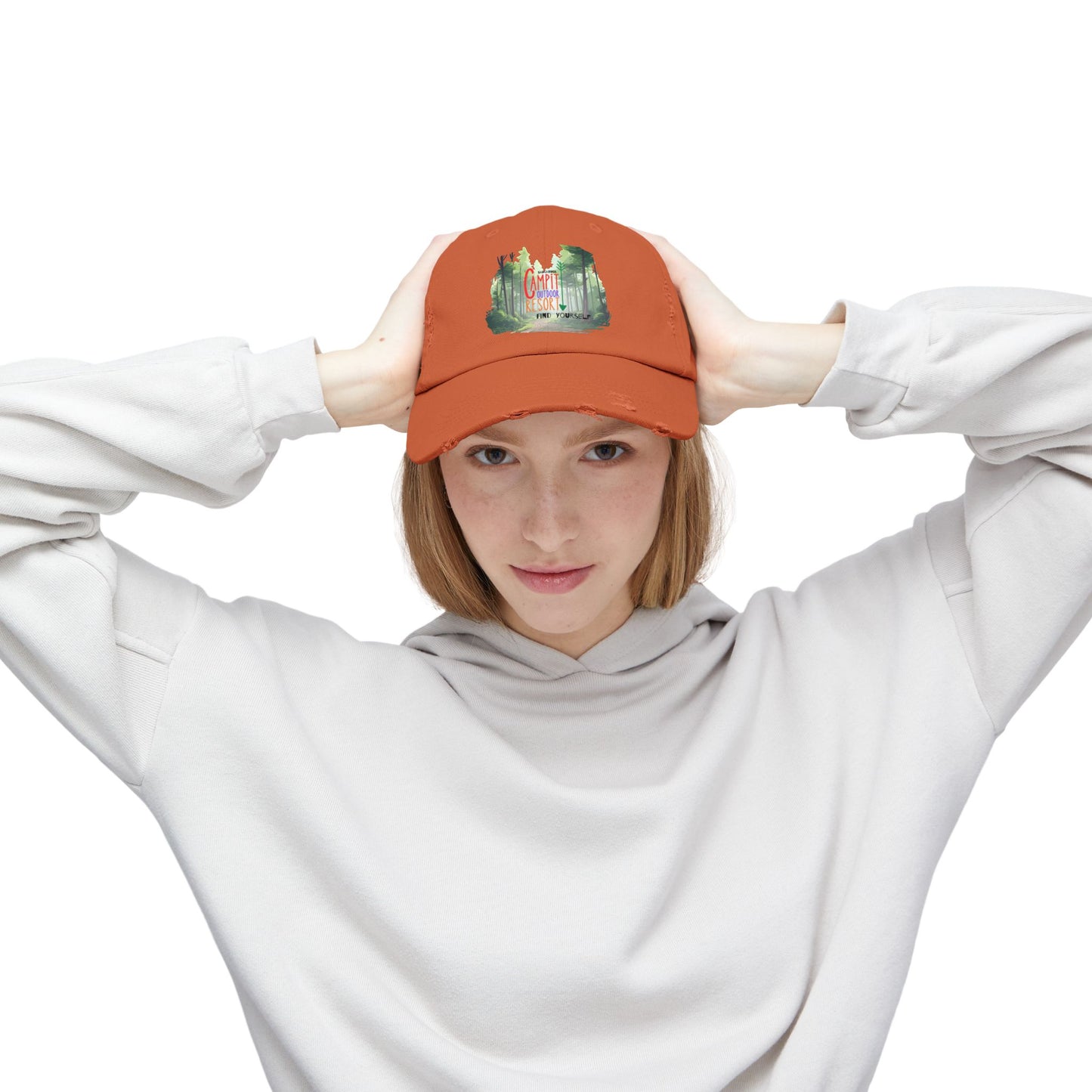 Campit Modern Logo Distressed Cap