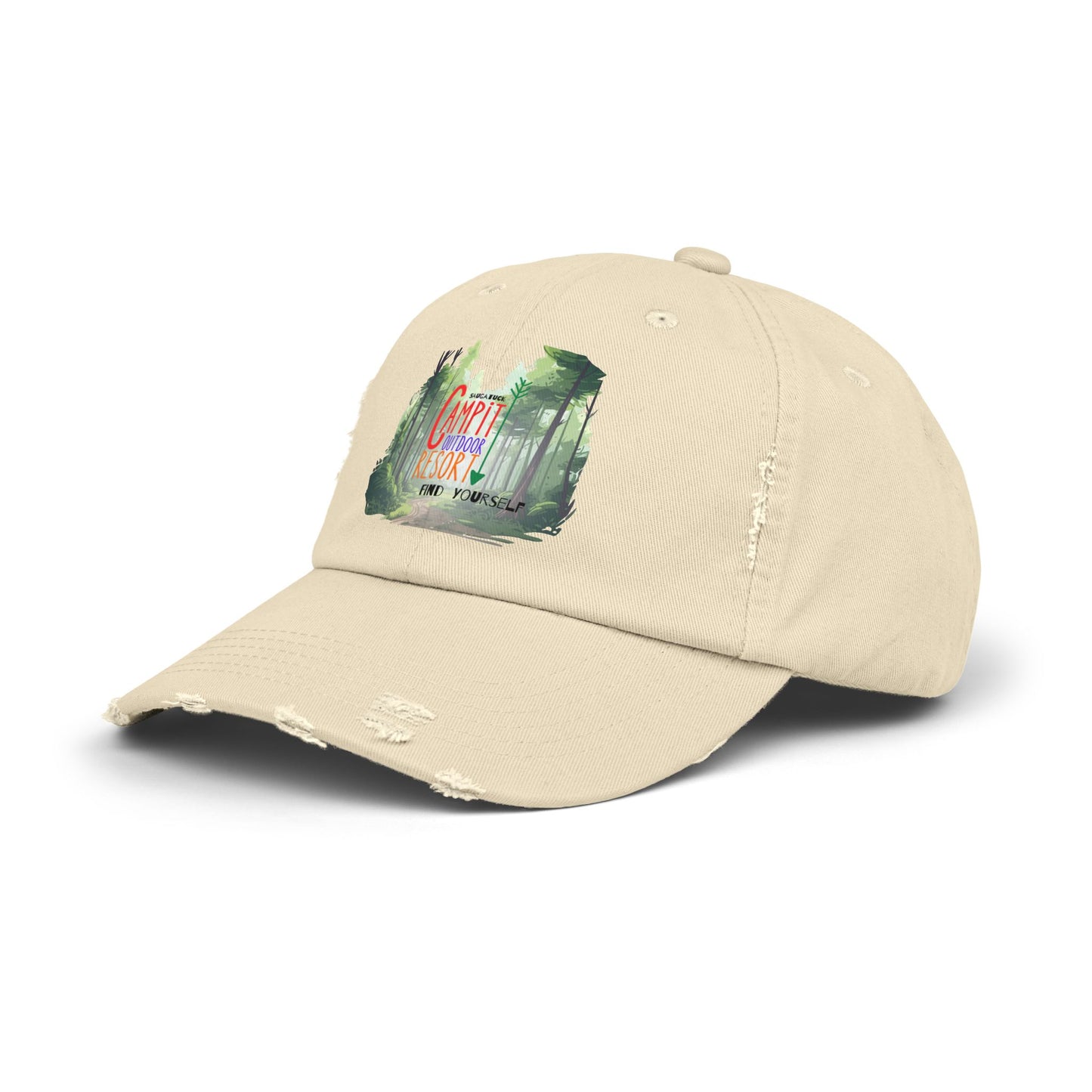 Campit Modern Logo Distressed Cap