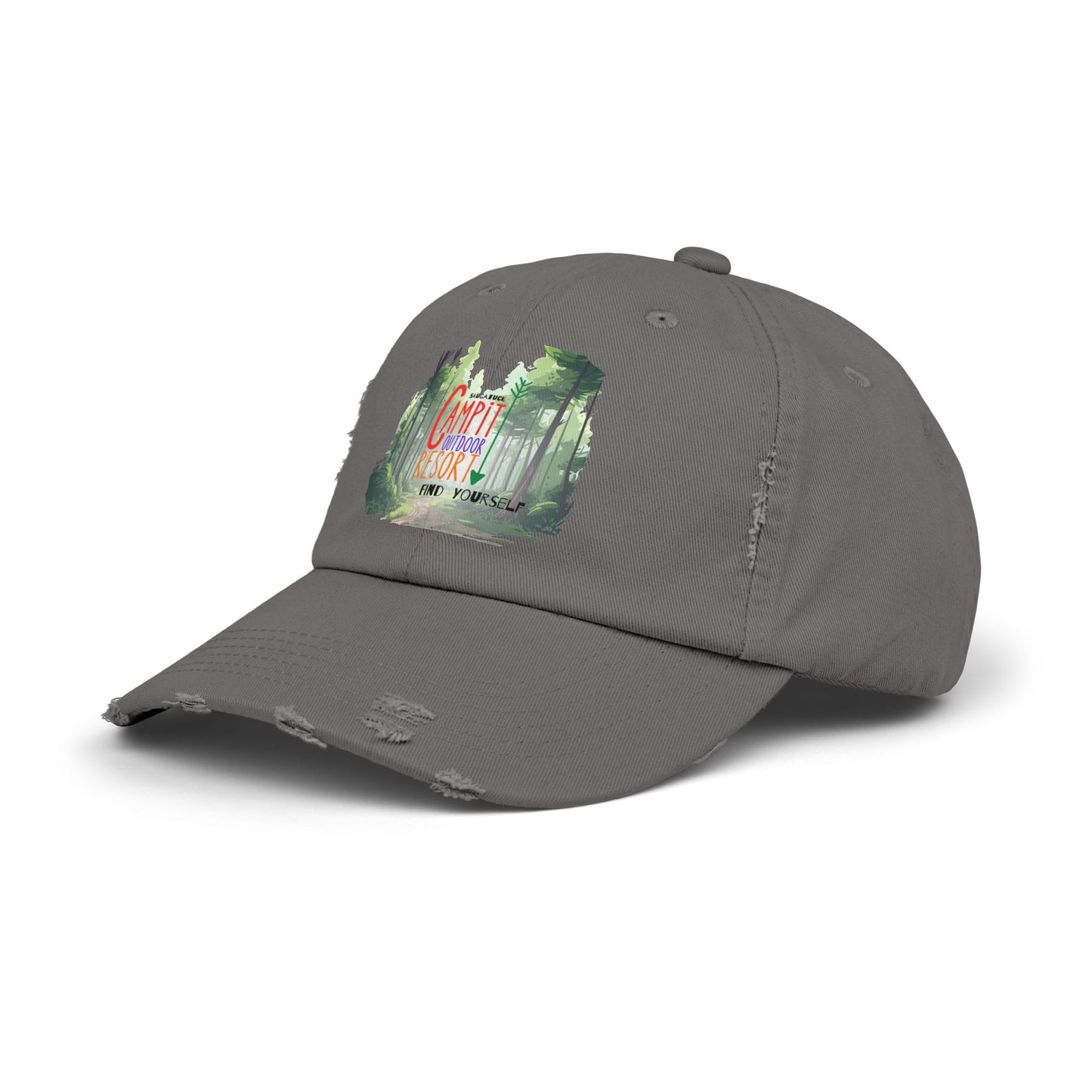 Campit Modern Logo Distressed Cap