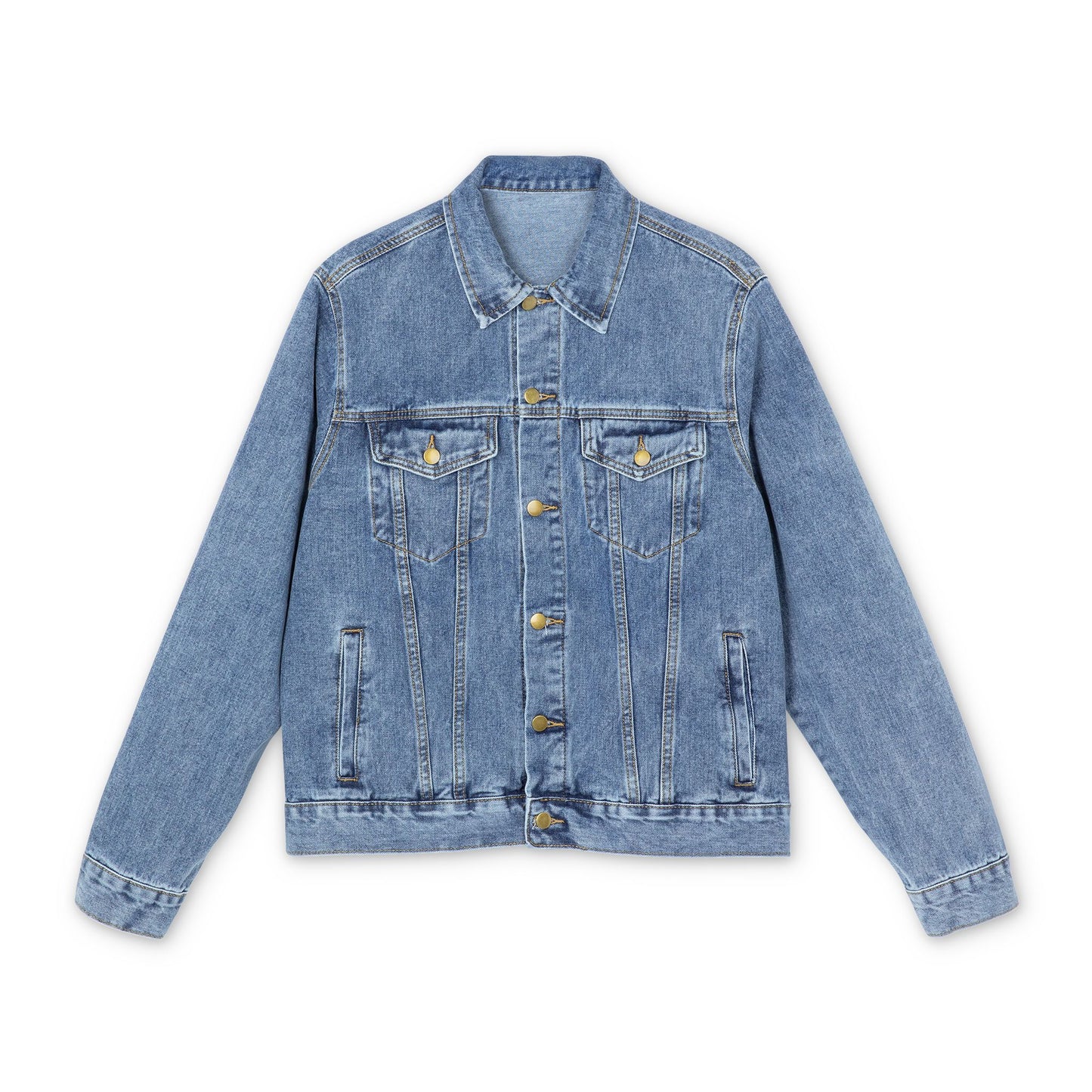 Vintage Denim Jacket with Classic Campit Logo