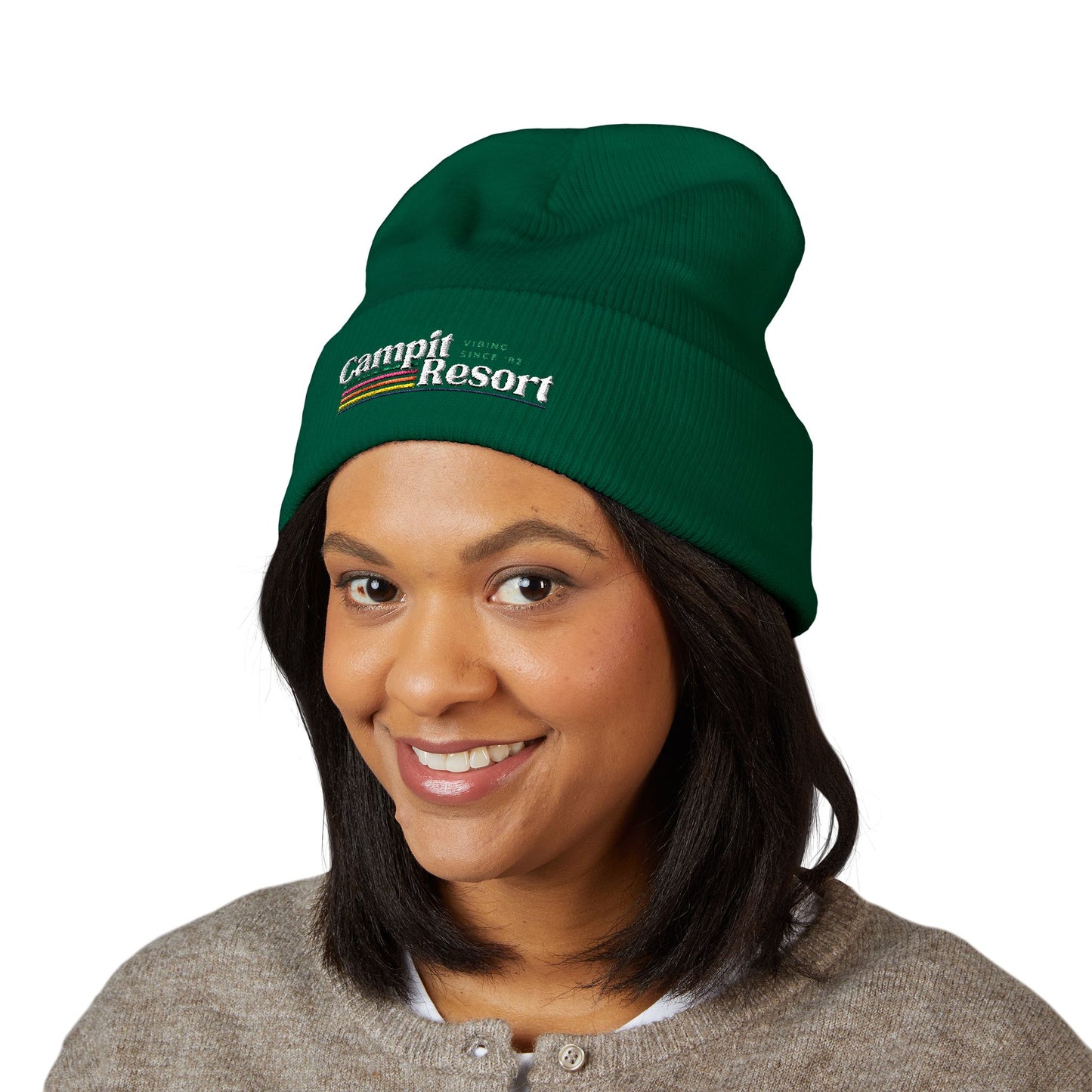 Classic Beanie with Vintage Logo