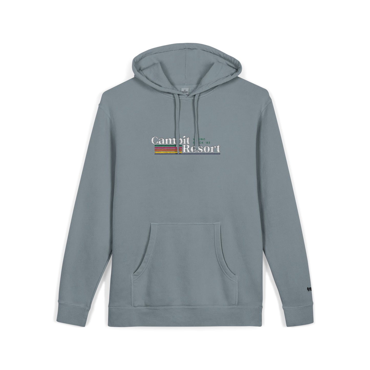 Vintage Logo in White Hoodie