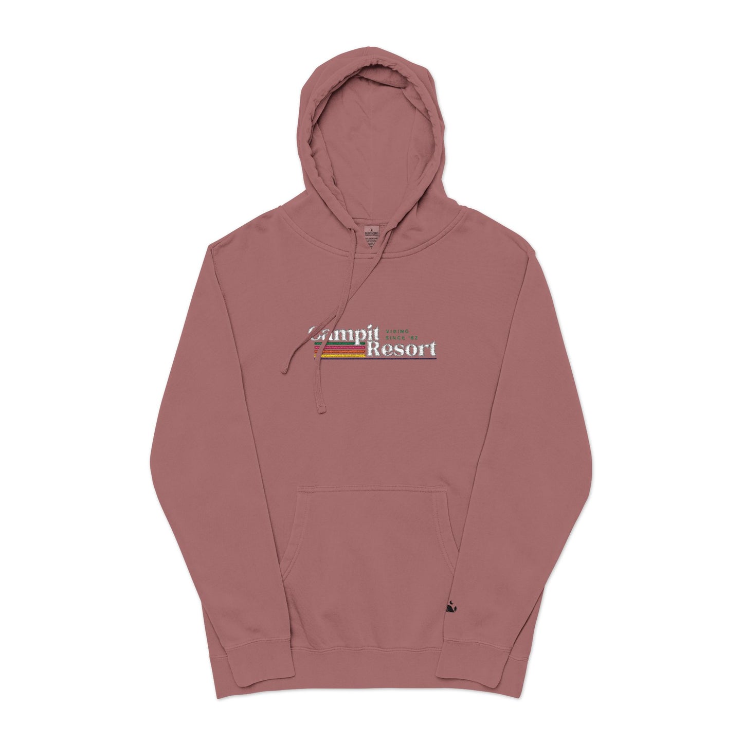 Vintage Logo in White Hoodie