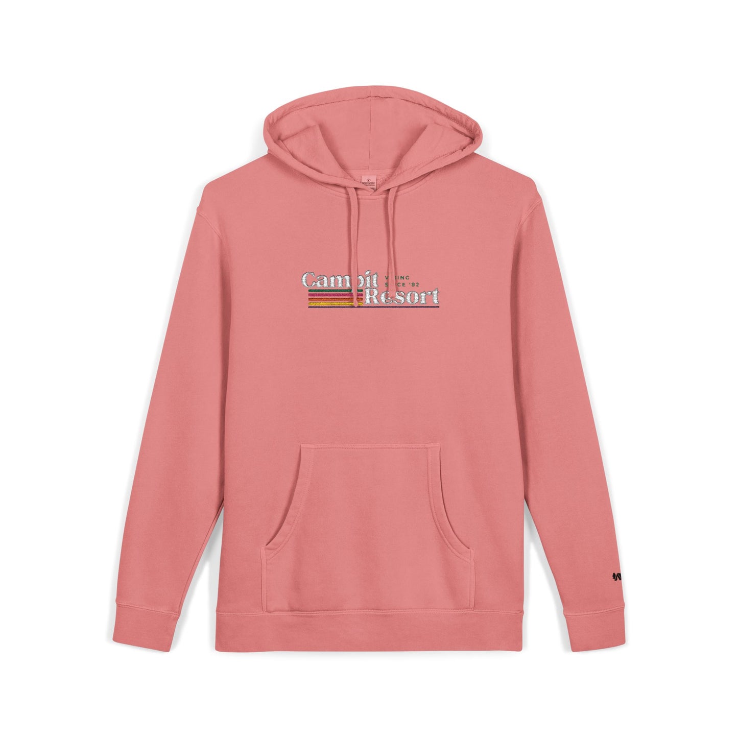 Vintage Logo in White Hoodie