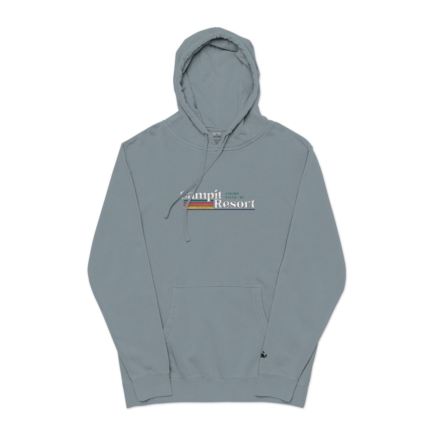 Vintage Logo in White Hoodie