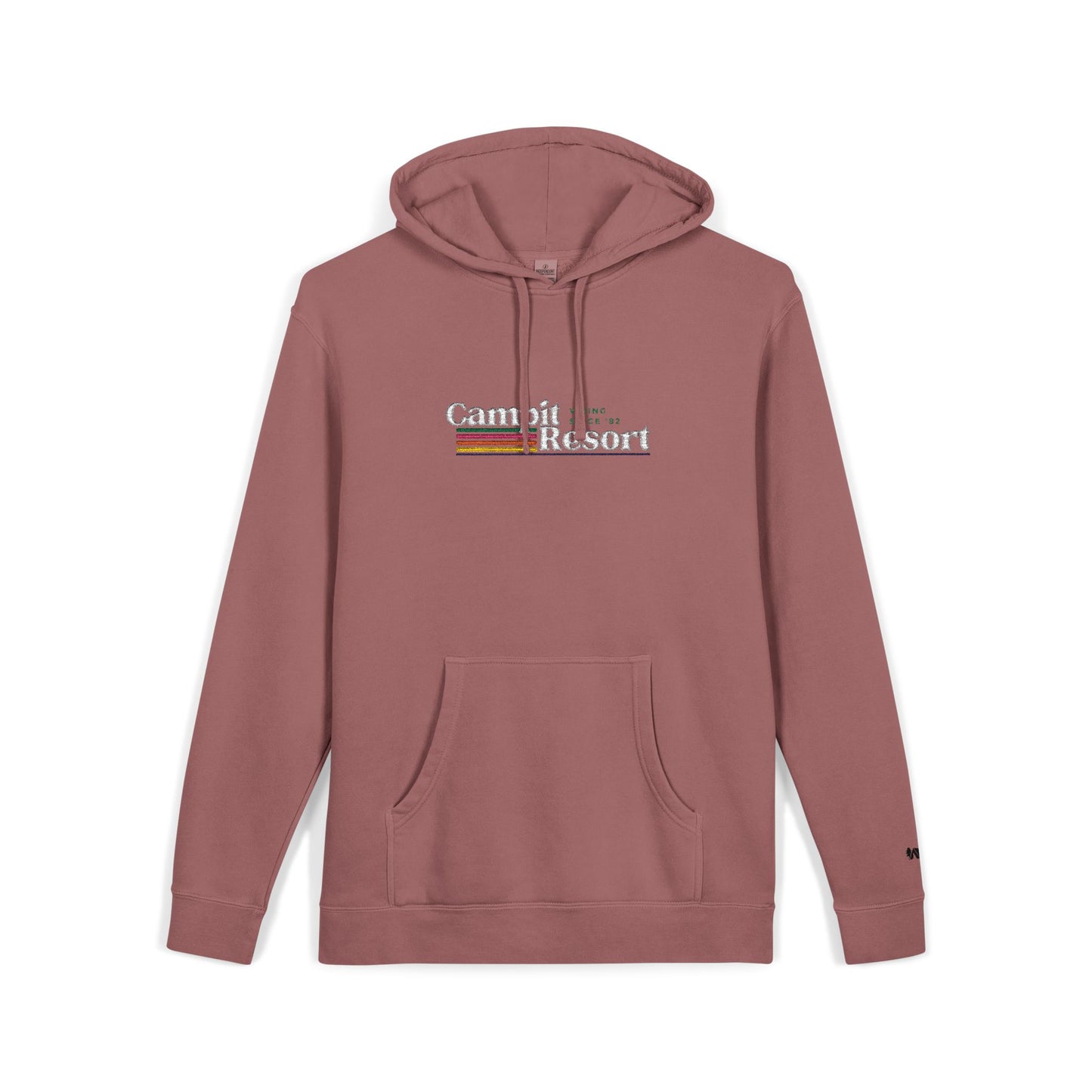 Vintage Logo in White Hoodie